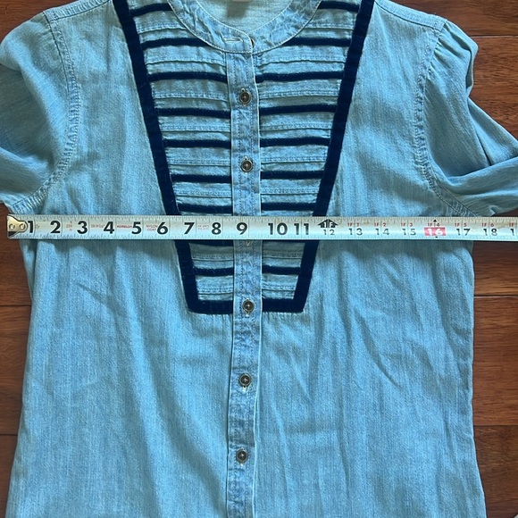 Nine West Vintage America Jean Shirt Size XS Button Down - Picture 6 of 8